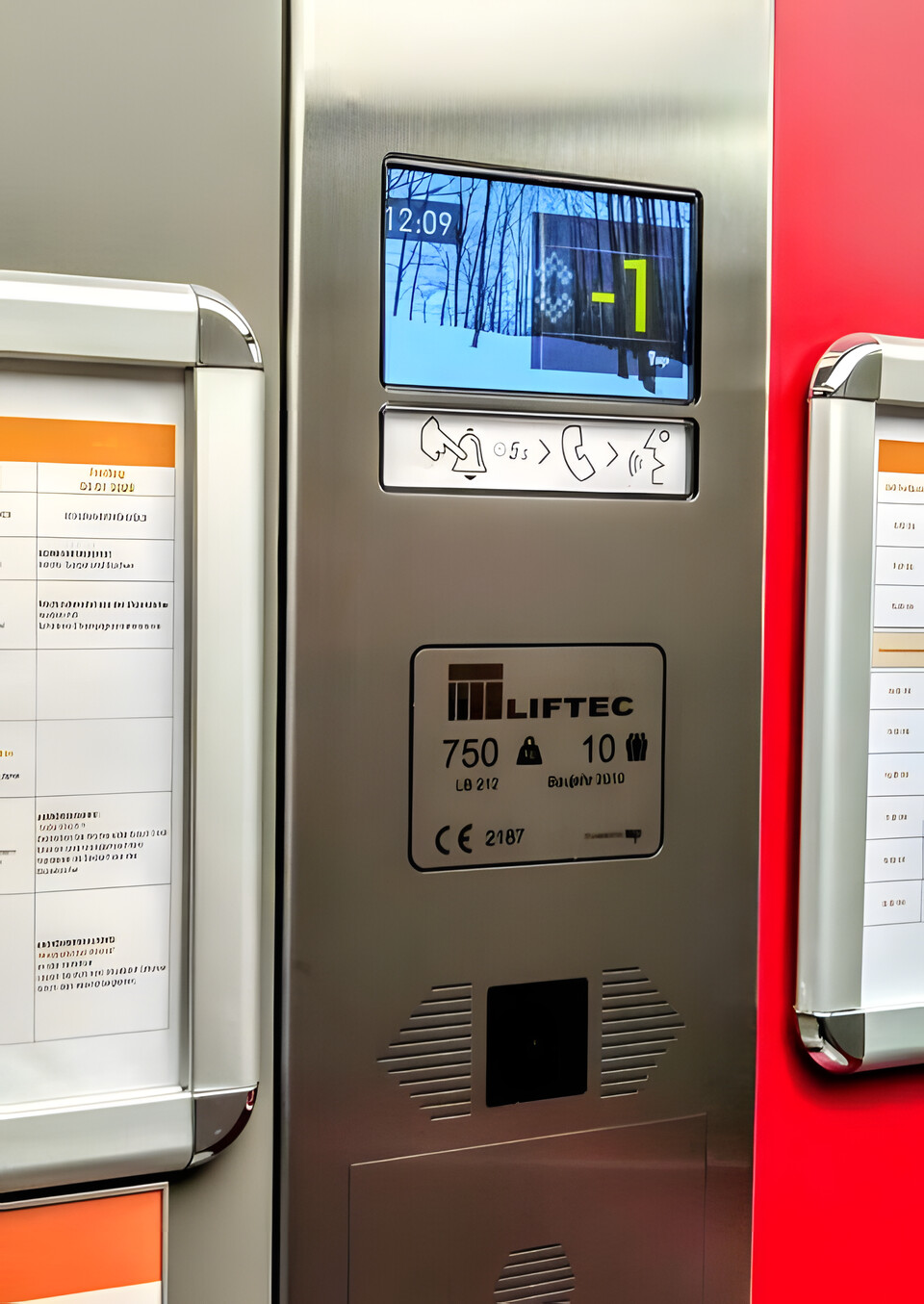 LIFTEC Etagenanzeige mit Typenschild